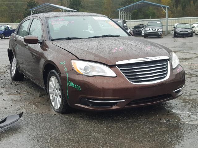 1C3CCBBBXDN597041 - 2013 CHRYSLER 200 TOURIN BROWN photo 1