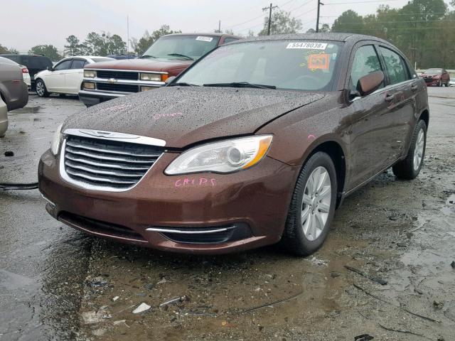 1C3CCBBBXDN597041 - 2013 CHRYSLER 200 TOURIN BROWN photo 2