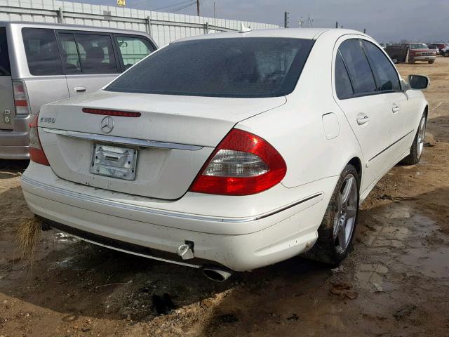 WDBUF56X89B423099 - 2009 MERCEDES-BENZ E 350 WHITE photo 4