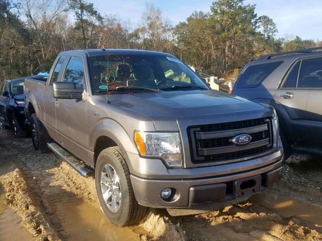 1FTFX1CF9DFB64863 - 2013 FORD F150 SUPER GRAY photo 1