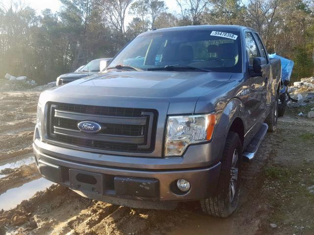 1FTFX1CF9DFB64863 - 2013 FORD F150 SUPER GRAY photo 2