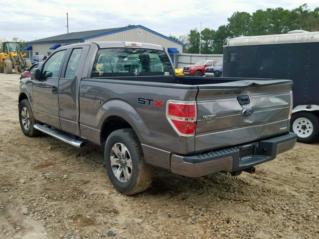 1FTFX1CF9DFB64863 - 2013 FORD F150 SUPER GRAY photo 3