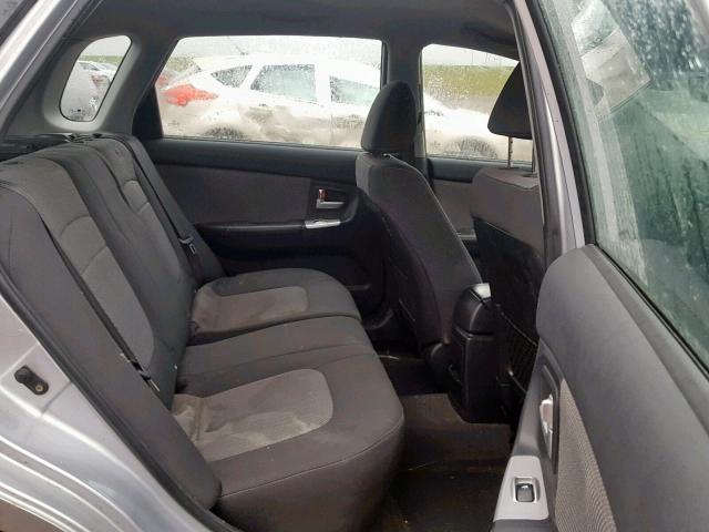 KNAFE161275002473 - 2007 KIA SPECTRA5 S SILVER photo 6