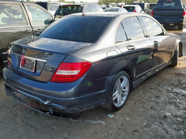 WDDGF4HB8ER309119 - 2014 MERCEDES-BENZ C 250 GRAY photo 4