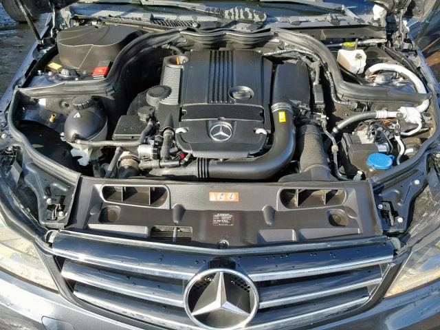 WDDGF4HB8ER309119 - 2014 MERCEDES-BENZ C 250 GRAY photo 7