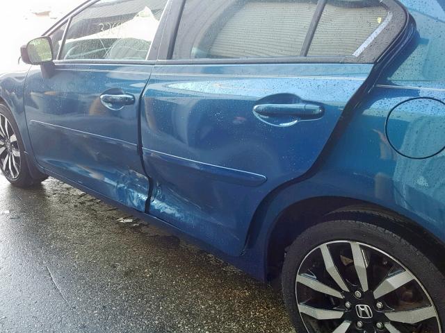 19XFB2F93FE004727 - 2015 HONDA CIVIC EXL BLUE photo 9