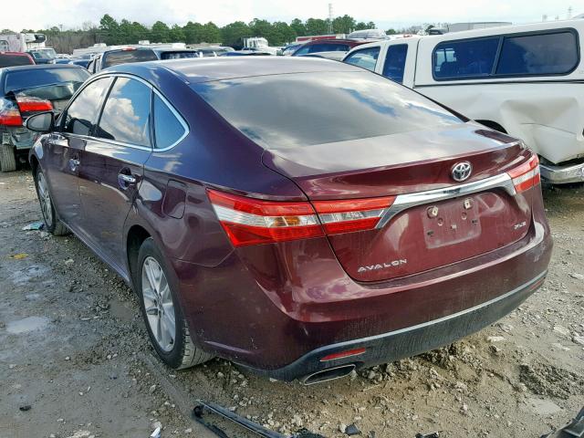 4T1BK1EB2EU104519 - 2014 TOYOTA AVALON BAS PURPLE photo 3