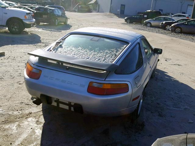 WP0JB0924JS861660 - 1988 PORSCHE 928 S-4 SILVER photo 4