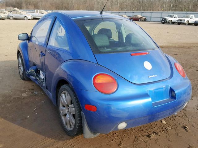 3VWCD21C63M432810 - 2003 VOLKSWAGEN NEW BEETLE Mavi foto 3