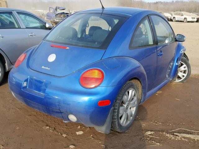 3VWCD21C63M432810 - 2003 VOLKSWAGEN NEW BEETLE Mavi foto 4
