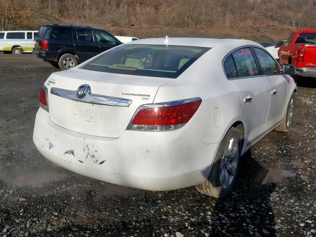 1G4GD5ED1BF354116 - 2011 BUICK LACROSSE C WHITE photo 4