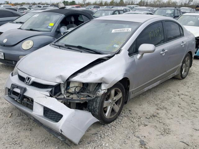 19XFA1F68AE026377 - 2010 HONDA CIVIC SILVER photo 2