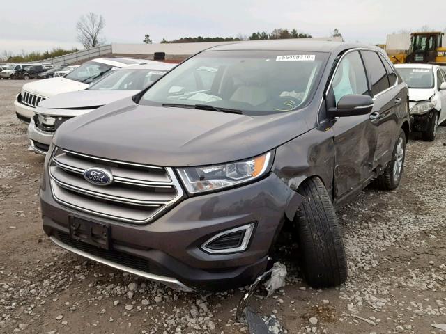 2FMPK3K86GBB70560 - 2016 FORD EDGE TITAN CHARCOAL photo 2