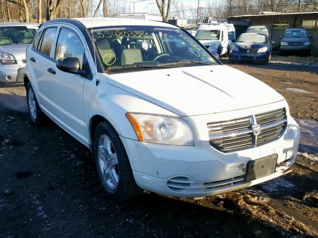 1B3HB48B38D508138 - 2008 DODGE CALIBER SX WHITE photo 1