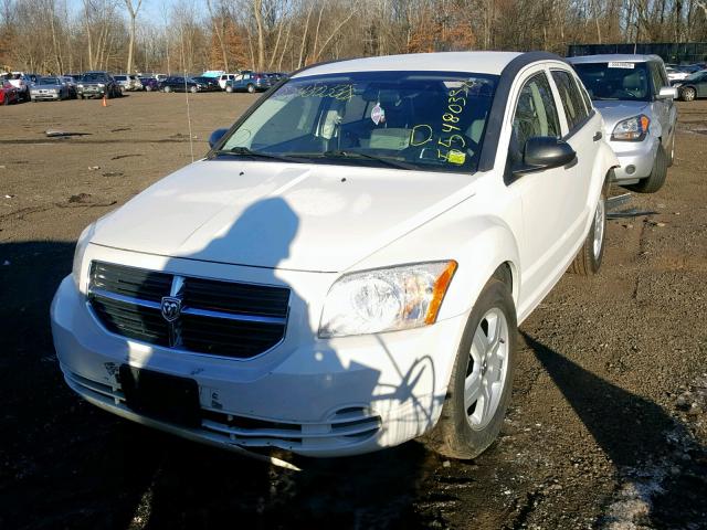 1B3HB48B38D508138 - 2008 DODGE CALIBER SX WHITE photo 2