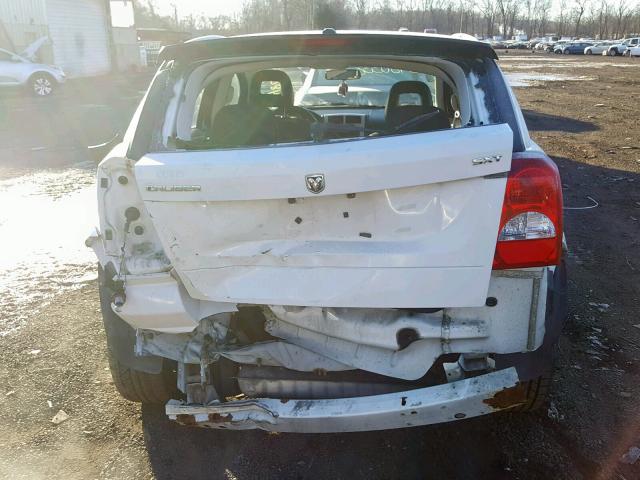 1B3HB48B38D508138 - 2008 DODGE CALIBER SX WHITE photo 9