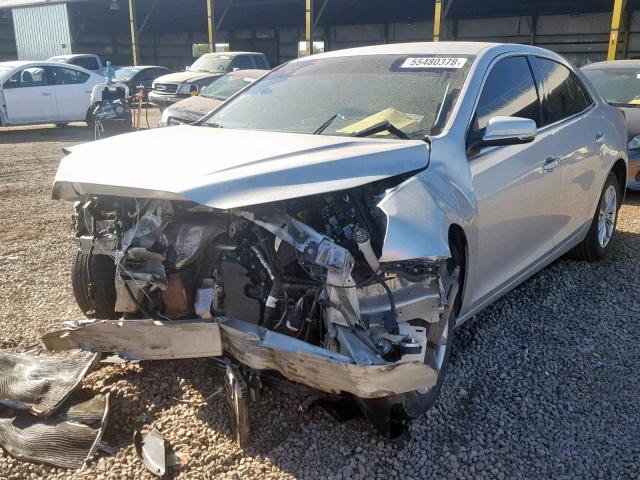 1G11C5SA5DF261053 - 2013 CHEVROLET MALIBU 1LT ვერცხლისფერი ფოტო 2