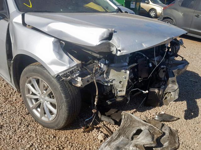 1G11C5SA5DF261053 - 2013 CHEVROLET MALIBU 1LT ვერცხლისფერი ფოტო 9