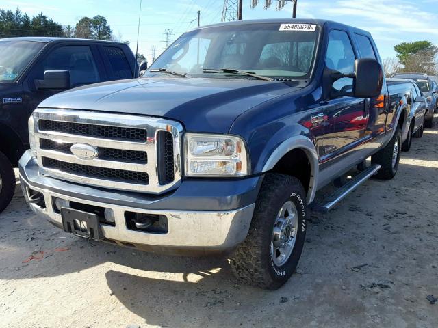 1FTSW21PX5EC31061 - 2005 FORD F250 SUPER BLUE photo 2