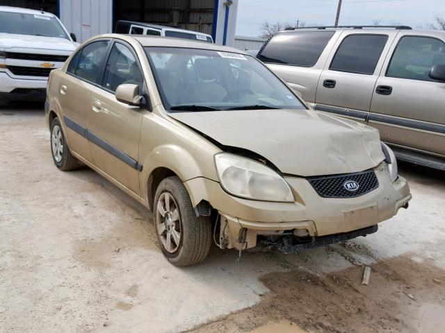 KNADE123166090620 - 2006 KIA RIO GOLD photo 1