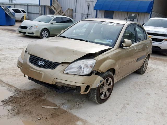 KNADE123166090620 - 2006 KIA RIO GOLD photo 2