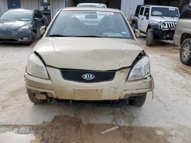 KNADE123166090620 - 2006 KIA RIO GOLD photo 9