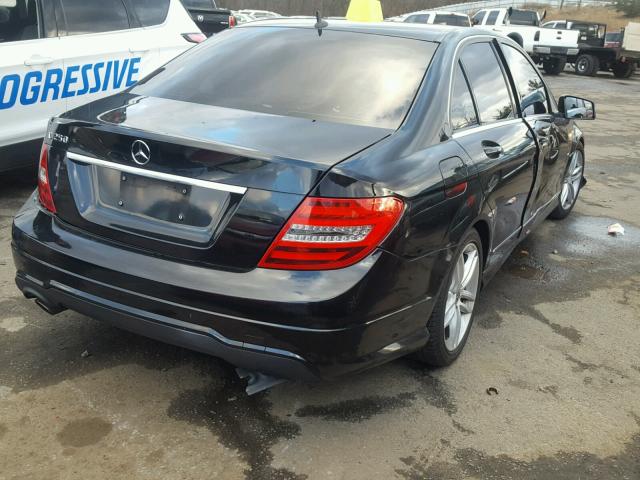 WDDGF4HB3CR214979 - 2012 MERCEDES-BENZ C 250 BLACK photo 4