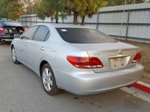 JTHBA30G265162906 - 2006 LEXUS ES 330 SILVER photo 3