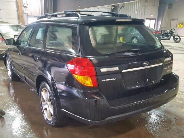 4S4BP86C474304211 - 2007 SUBARU LEGACY OUT BLACK photo 3