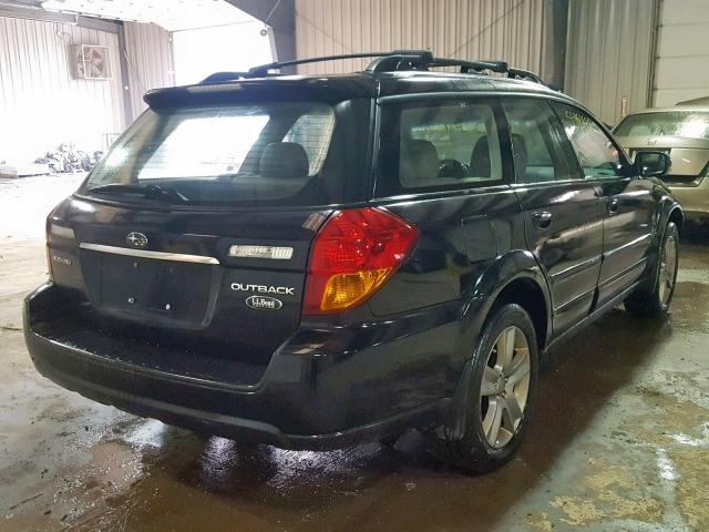 4S4BP86C474304211 - 2007 SUBARU LEGACY OUT BLACK photo 4