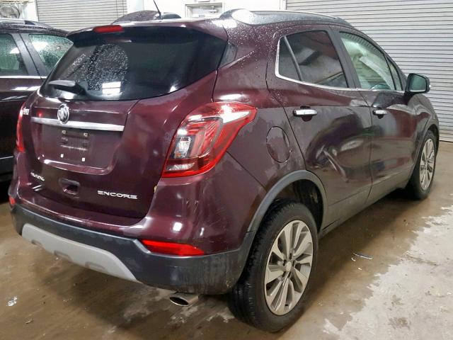 KL4CJASB2HB121606 - 2017 BUICK ENCORE PRE BURGUNDY photo 4