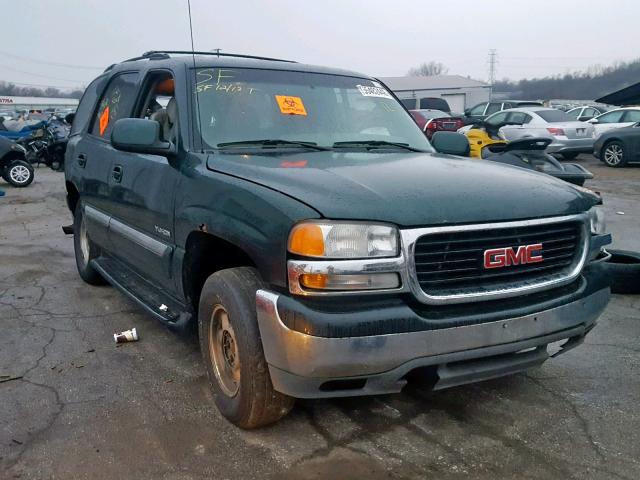 1GKEK13T21J184949 - 2001 GMC YUKON GREEN photo 1