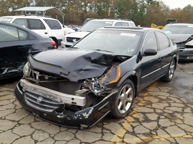 JN1CA31A01T310462 - 2001 NISSAN MAXIMA GXE BLACK photo 2