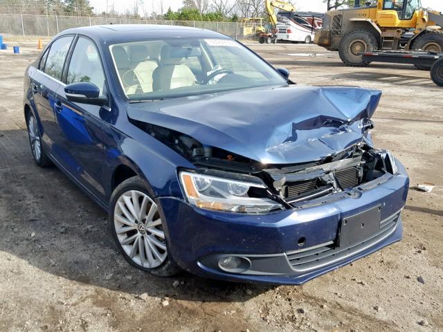 3VWLP7AJ2CM425811 - 2012 VOLKSWAGEN JETTA SEL BLUE photo 1