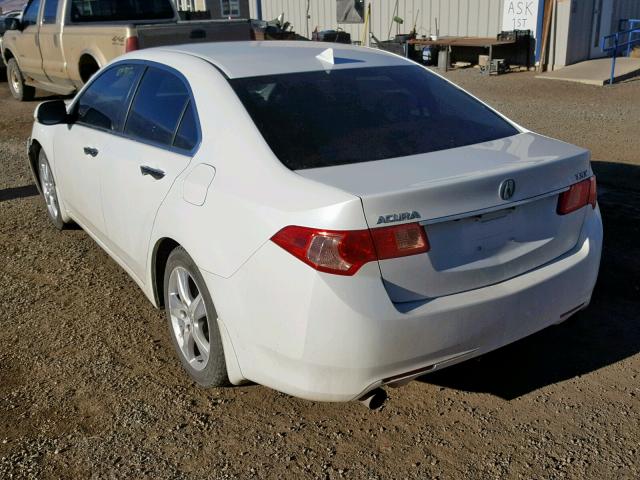 JH4CU2F67CC021034 - 2012 ACURA TSX TECH WHITE photo 3