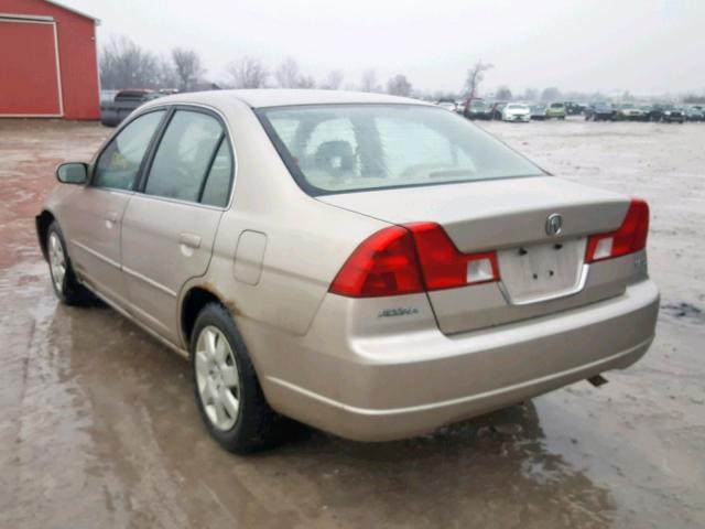 2HHES36892H003375 - 2002 ACURA 1.7EL PREM BEIGE photo 3