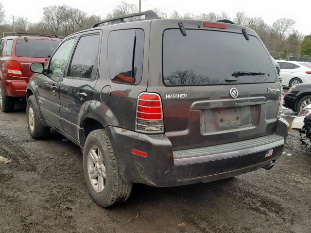 4M2YU39H17KJ21551 - 2007 MERCURY MARINER HE GRAY photo 3