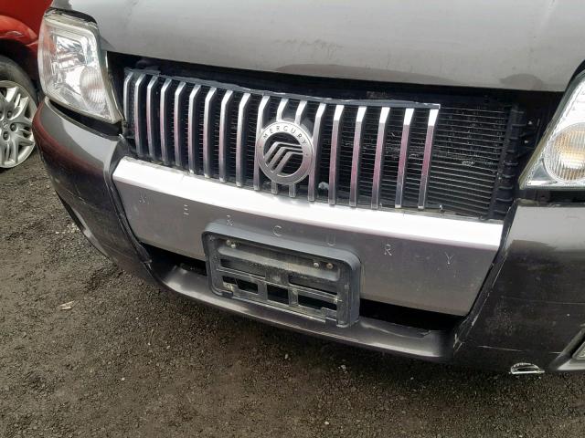 4M2YU39H17KJ21551 - 2007 MERCURY MARINER HE GRAY photo 9