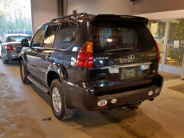 JTJBT20X670139954 - 2007 LEXUS GX 470 BLACK photo 3