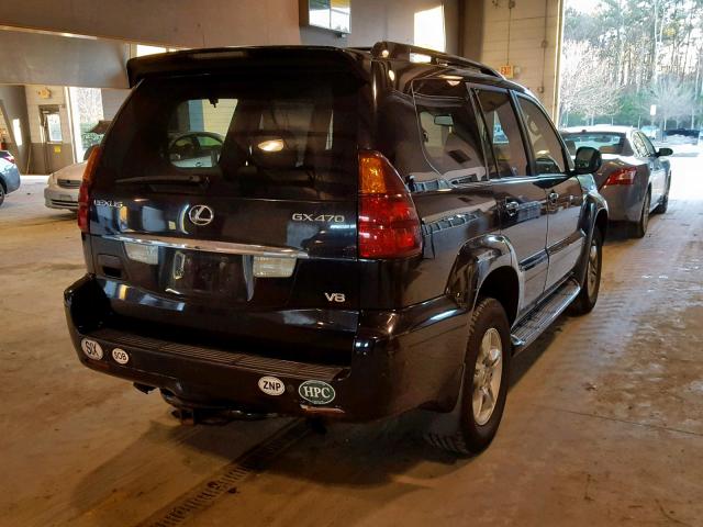 JTJBT20X670139954 - 2007 LEXUS GX 470 BLACK photo 4