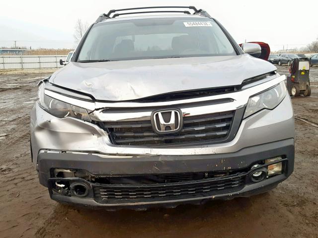 5FPYK3F54HB022783 - 2017 HONDA RIDGELINE SILVER photo 9