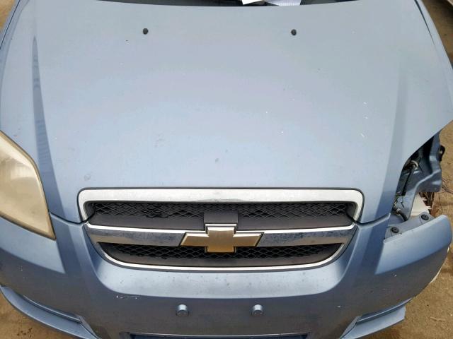 KL1TD56697B169708 - 2007 CHEVROLET AVEO BASE ნაცრისფერი ფოტო 7