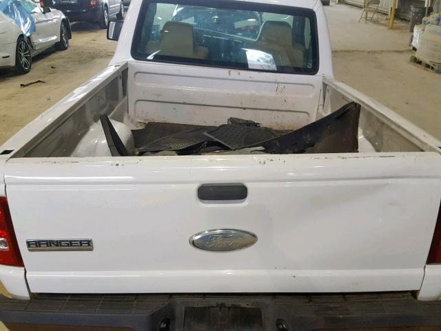 1FTYR10D37PA93003 - 2007 FORD RANGER WHITE photo 6