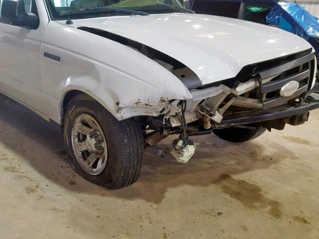 1FTYR10D37PA93003 - 2007 FORD RANGER WHITE photo 9