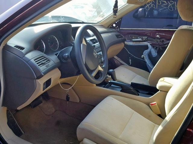 1HGCP26368A134766 - 2008 HONDA ACCORD LX BURGUNDY photo 5