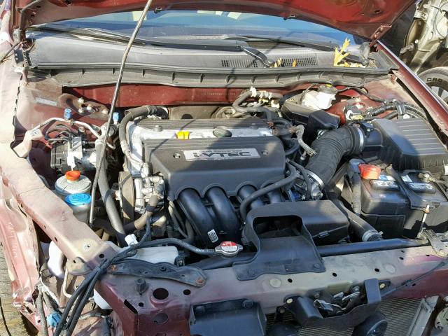 1HGCP26368A134766 - 2008 HONDA ACCORD LX BURGUNDY photo 7