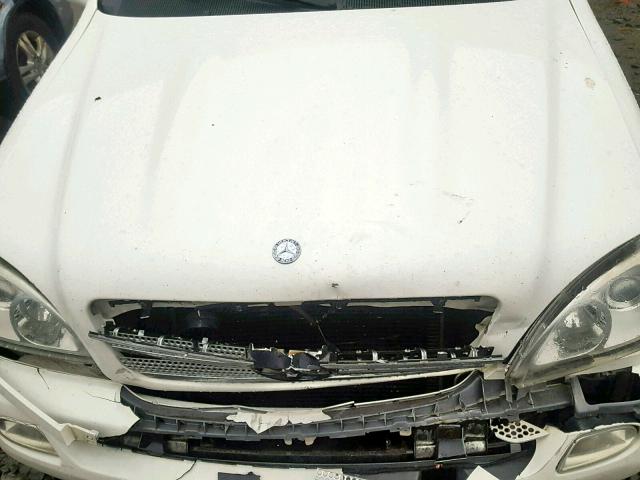 4JGAB75E45A543036 - 2005 MERCEDES-BENZ ML 500 WHITE photo 7