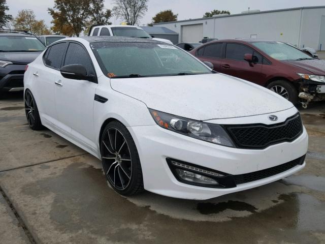 5XXGR4A60CG020394 - 2012 KIA OPTIMA SX WHITE photo 1