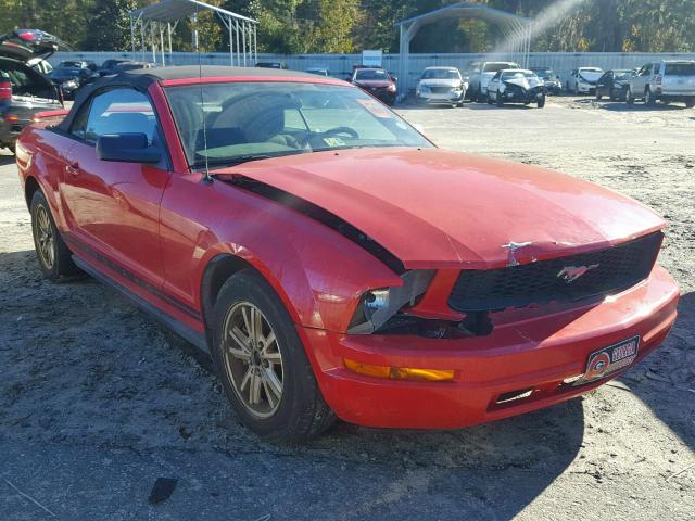 1ZVHT84N365101539 - 2006 FORD MUSTANG RED photo 1