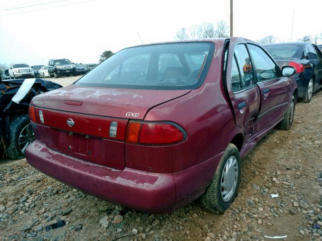 1N4AB41D0SC763022 - 1995 NISSAN SENTRA XE RED photo 4